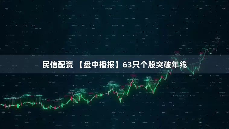 民信配资 【盘中播报】63只个股突破年线